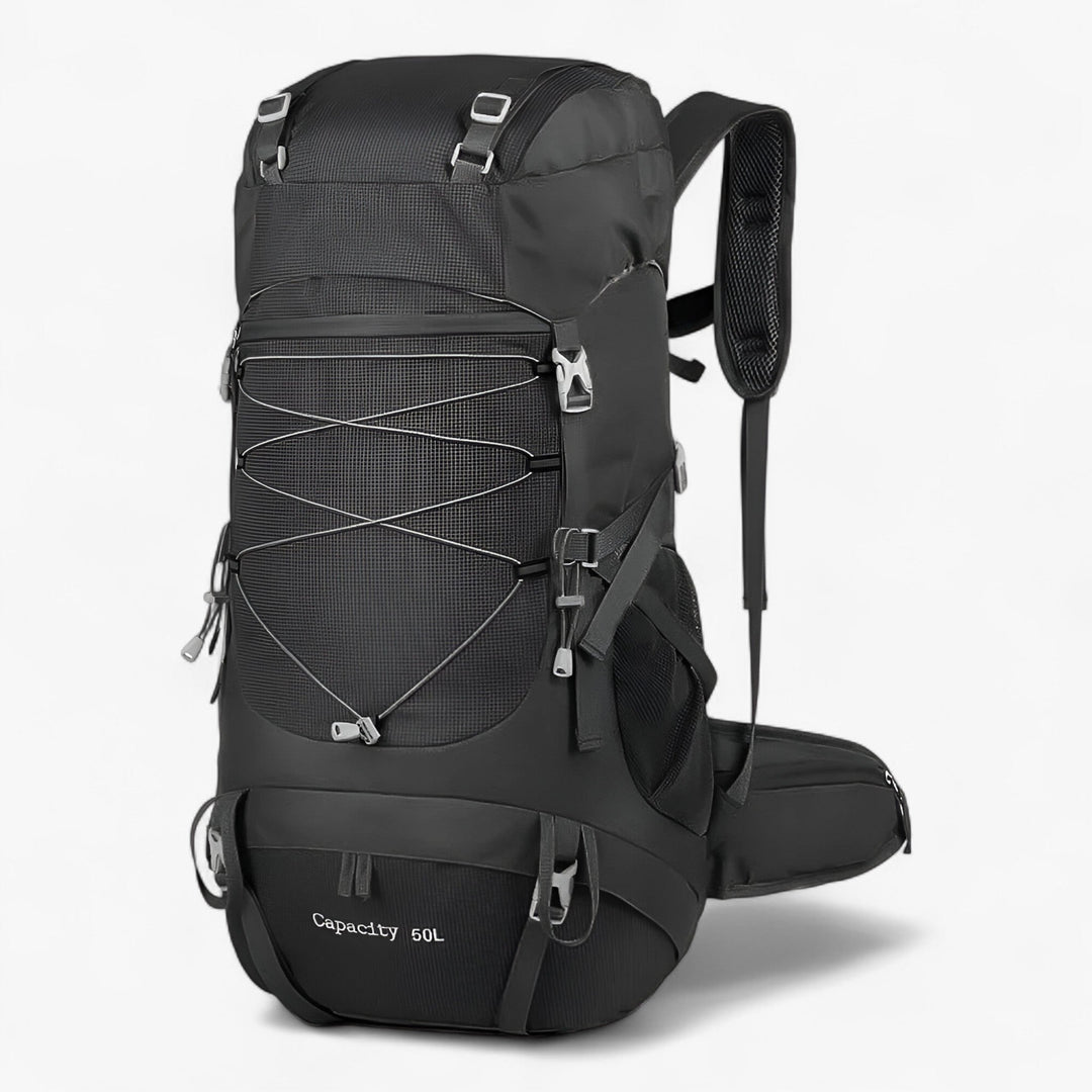 Zaino da trekking unisex 50L multi-colore per avventure, escursionismo e campeggio outdoor. Comfort garantito.
