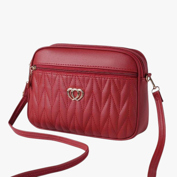 Borsetta trapuntata multicolore in pelle PU, borsa a tracolla per donna, chic e pratica.