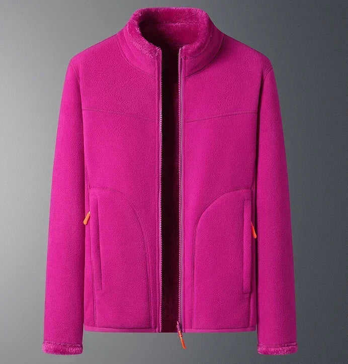 Stile casual per giacca sci donna invernale, giacca calda ed elegante con zip per la neve.