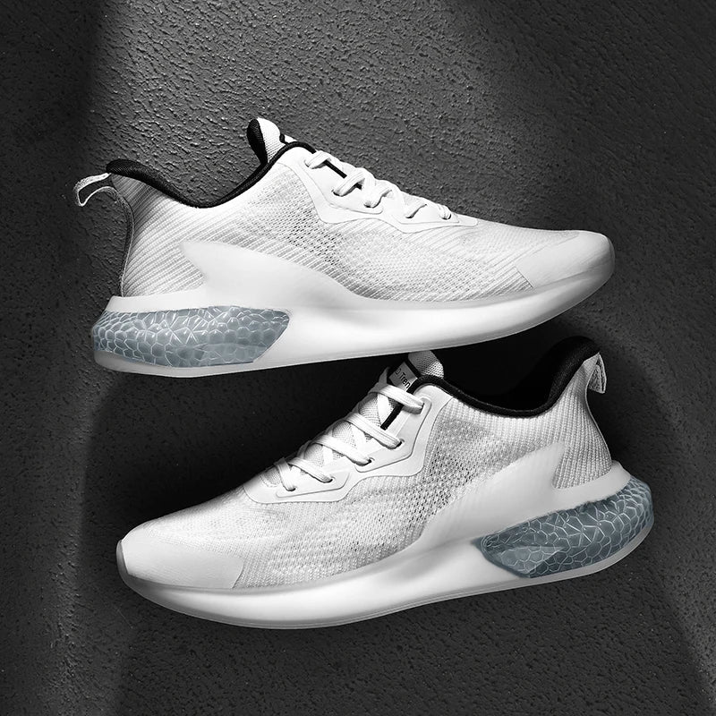 Scarpe da uomo per camminata. Sneakers leggere, traspiranti e ammortizzate, ideali per comfort e stile casual nel tempo libero.