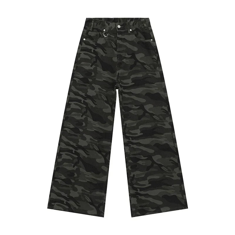 Pantaloni baggy uomo in denim, stile vintage streetwear, ideali per comfort distintivo e look casual.