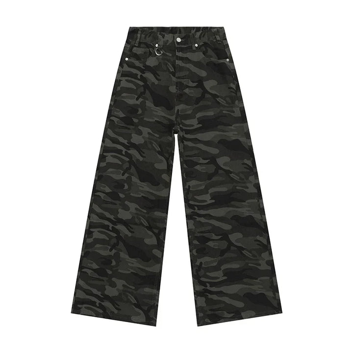 Pantaloni baggy uomo in denim, stile vintage streetwear, ideali per comfort distintivo e look casual.