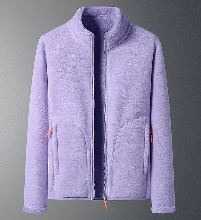 Moda montagna donna: giacca sci invernale con zip, ideale per sport sulla neve e inverno donna.