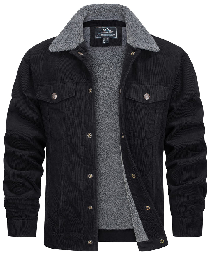 Elegante giacca uomo in velluto a coste, ideale per look classici e caldi in inverno. Un capo di moda uomo essenziale.