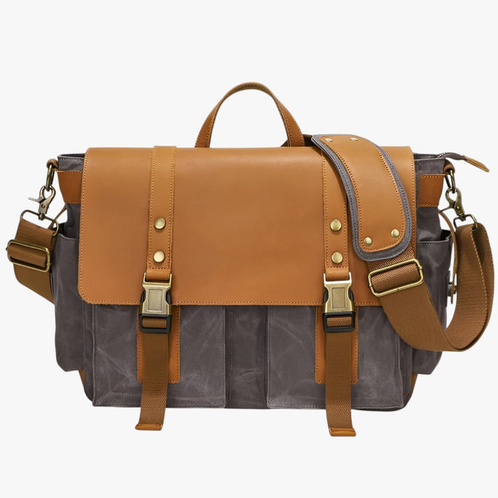 Accessorio moda: borsa messenger gialla unisex vintage, perfetta per viaggi brevi o commissioni in città.