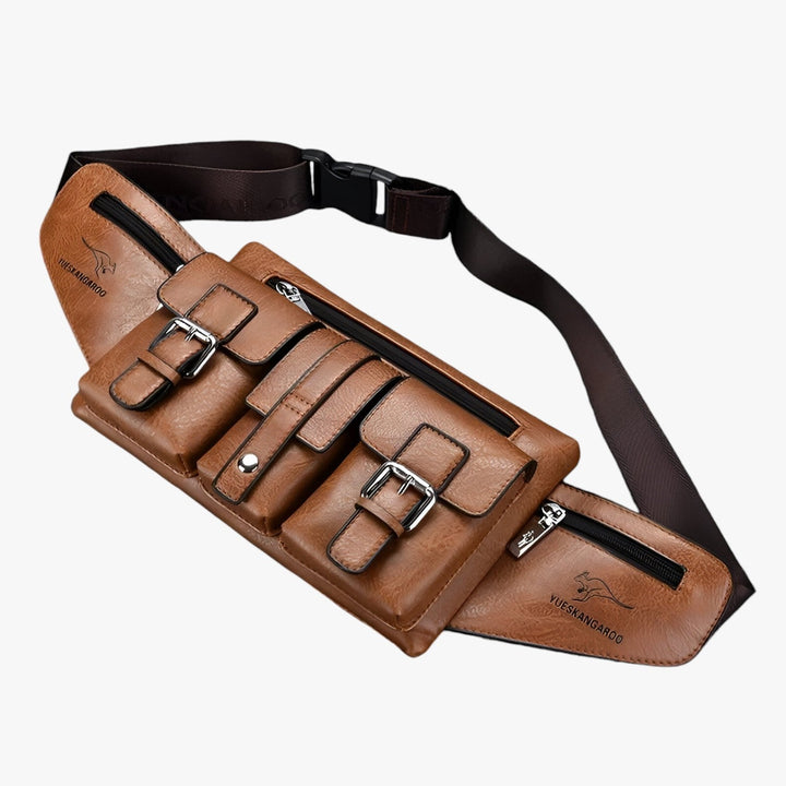 Marsupio maschile elegante e moderno, un accessorio versatile per un tocco di stile quotidiano.