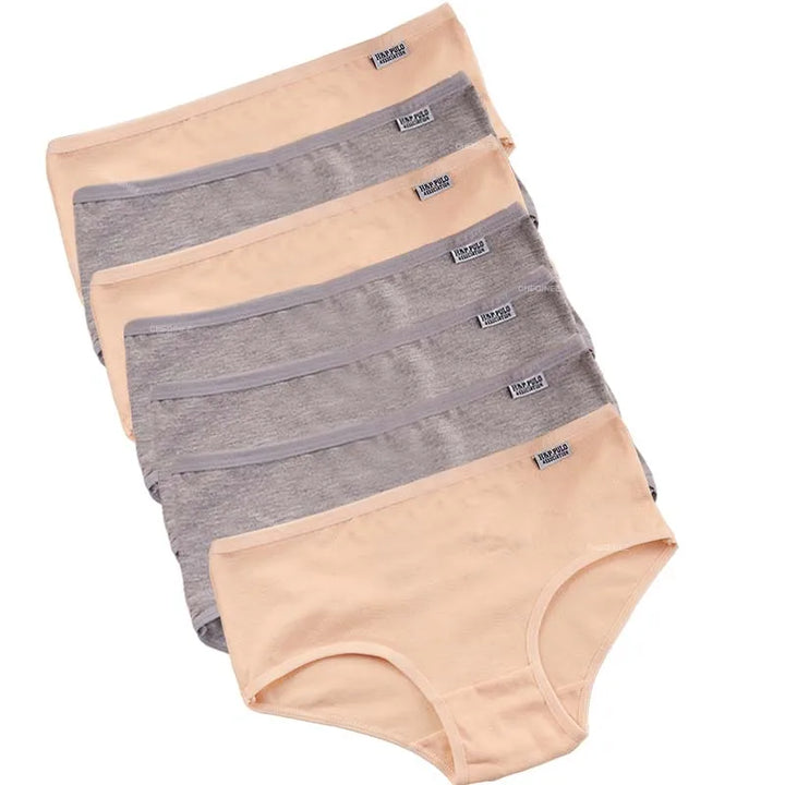 Mutande donna in cotone elastan, set 7 pezzi assortiti, per un intimo fresco e confortevole.