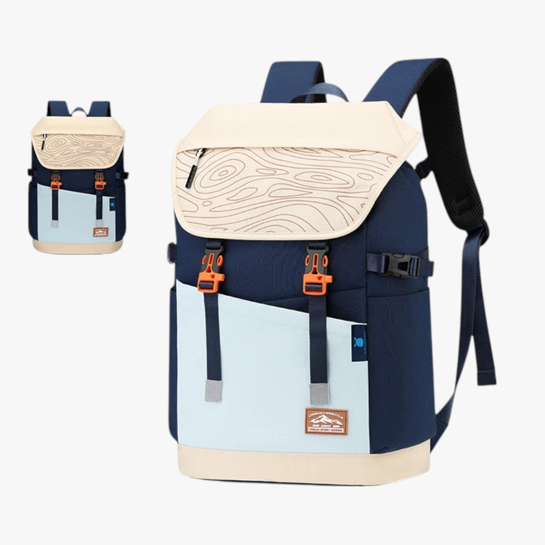 Zaino uomo outdoor 40L, resistente e multiscomparto, ideale per escursioni, trekking e viaggi avventura.