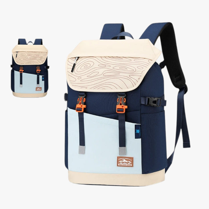 Zaino uomo outdoor 40L, resistente e multiscomparto, ideale per escursioni, trekking e viaggi avventura.