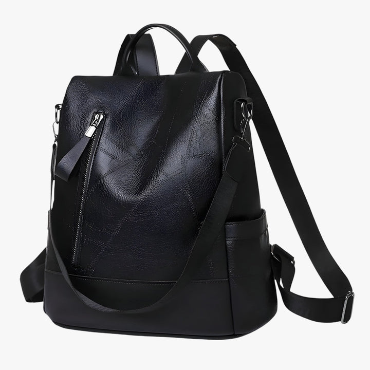 Zaino grande da donna, ideale per viaggi, versatile e capiente, disponibile in nero, rosso, marrone.