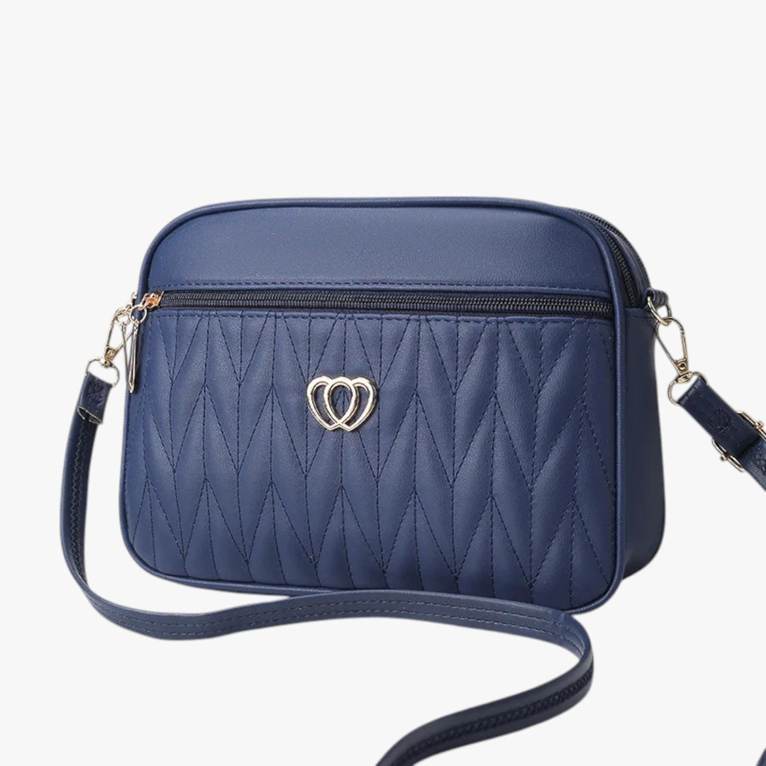 Borsa a tracolla da donna trapuntata multicolore, accessorio chic in pelle PU per ogni occasione.