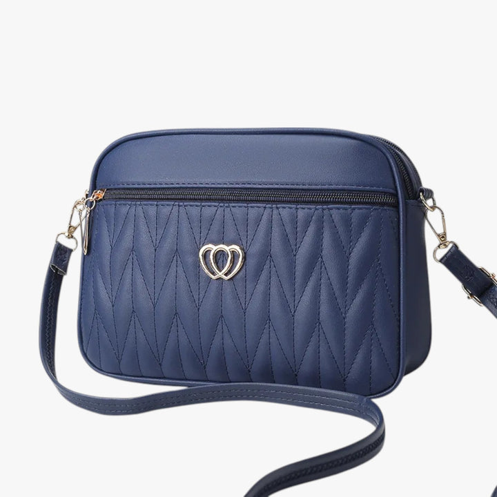 Borsa a tracolla da donna trapuntata multicolore, accessorio chic in pelle PU per ogni occasione.