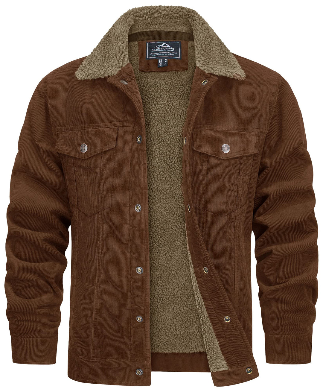 Giacca uomo multistagione in velluto a coste, perfetta per calore e stile classico. Un must-have della moda maschile.