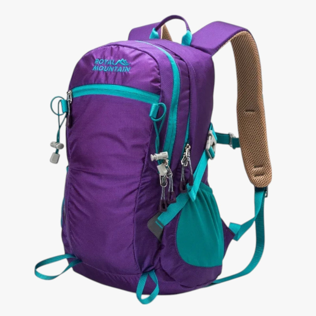 Zaino da trekking uomo multicolore, design sportivo, con vano laptop per escursioni, viaggio e tempo libero.