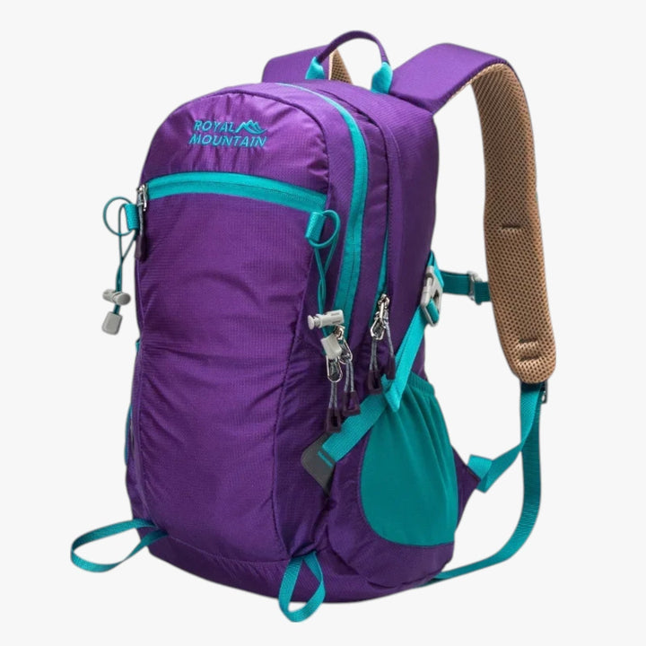 Zaino da trekking uomo multicolore, design sportivo, con vano laptop per escursioni, viaggio e tempo libero.