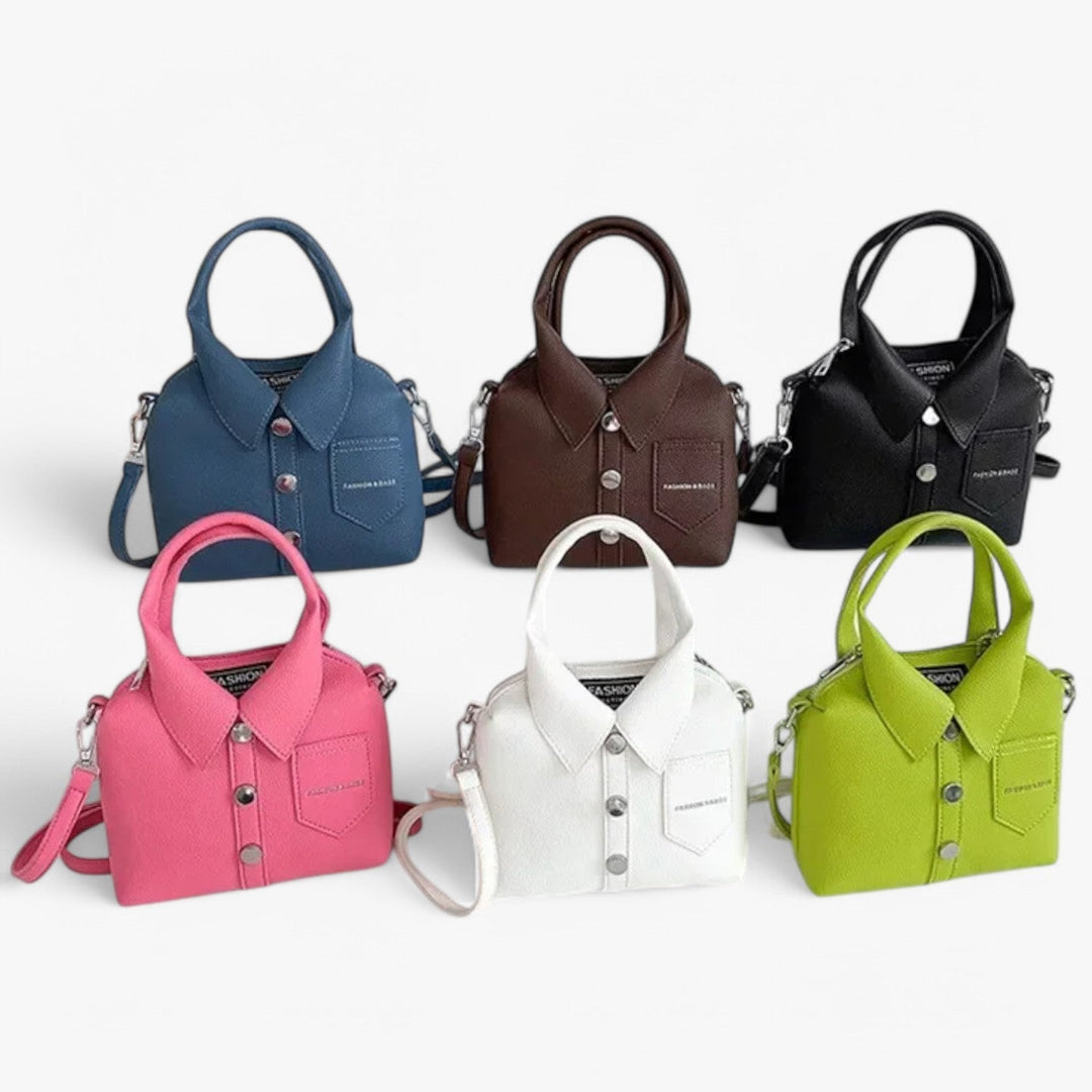 Borsa a mano compatta donna multicolore, accessorio moda versatile per ogni outfit.