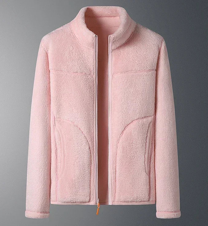 Giacca da sci donna con zip, abbigliamento invernale moderno e funzionale per la montagna e il freddo.