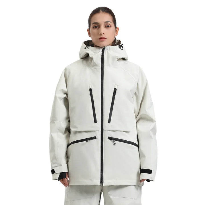 Giacca invernale sci/snowboard unisex, essenziale, idrorepellente e traspirante.