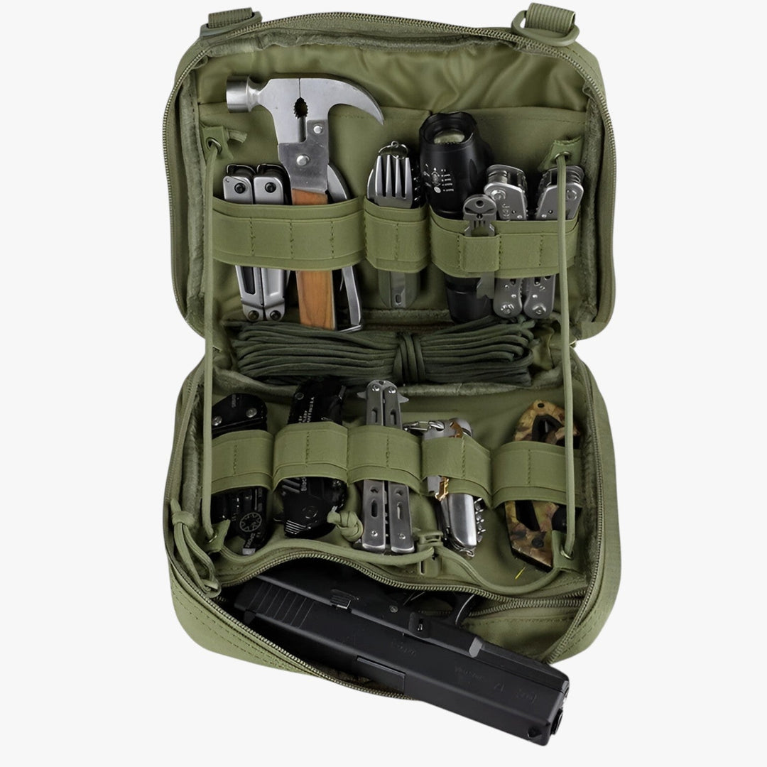 Kit emergenza compatto unisex, organizer medico da viaggio per adulti, indispensabile.