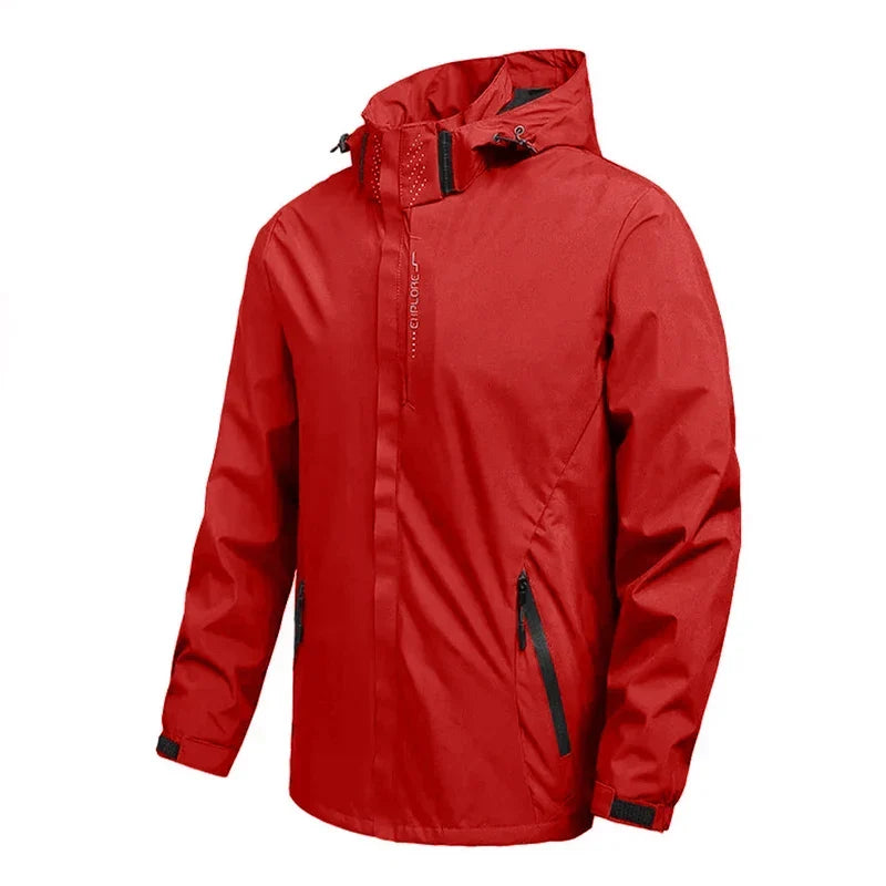 Giacca softshell unisex nera antivento e idrorepellente, ideale per escursionismo e sport all'aperto.