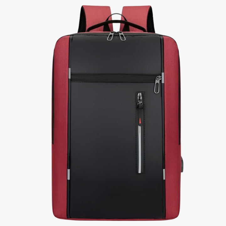 Zaino uomo porta laptop 15.6 pollici, versatile per lavoro e viaggio, con porta USB integrata.