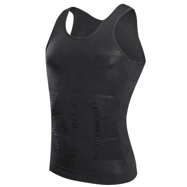 Intimo modellante uomo senza cuciture, canotta discreta e confortevole per compressione leggera e supporto.