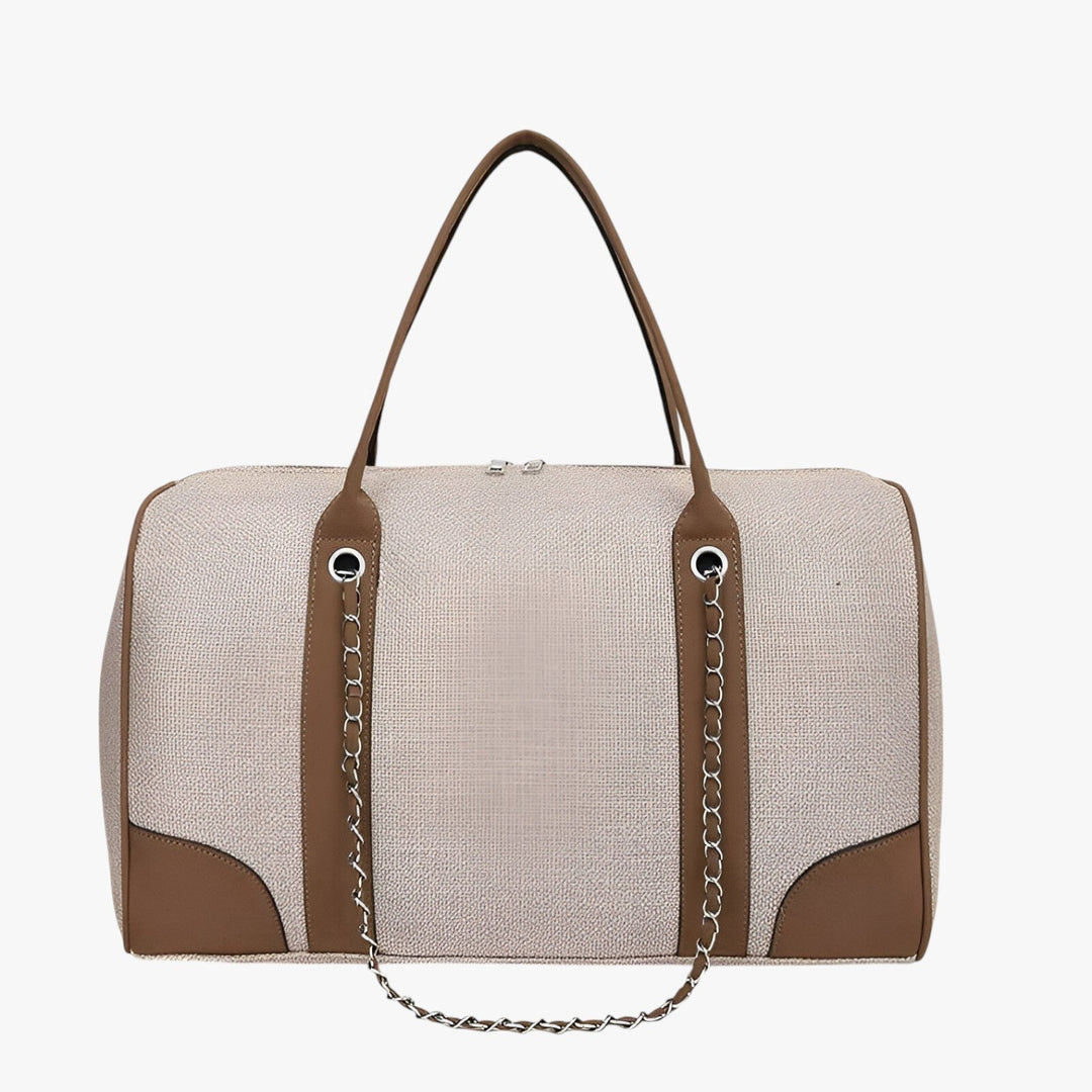 Borsa da viaggio sportiva donna kaki, perfetta per weekend fuori porta, palestra e come bagaglio cabina.