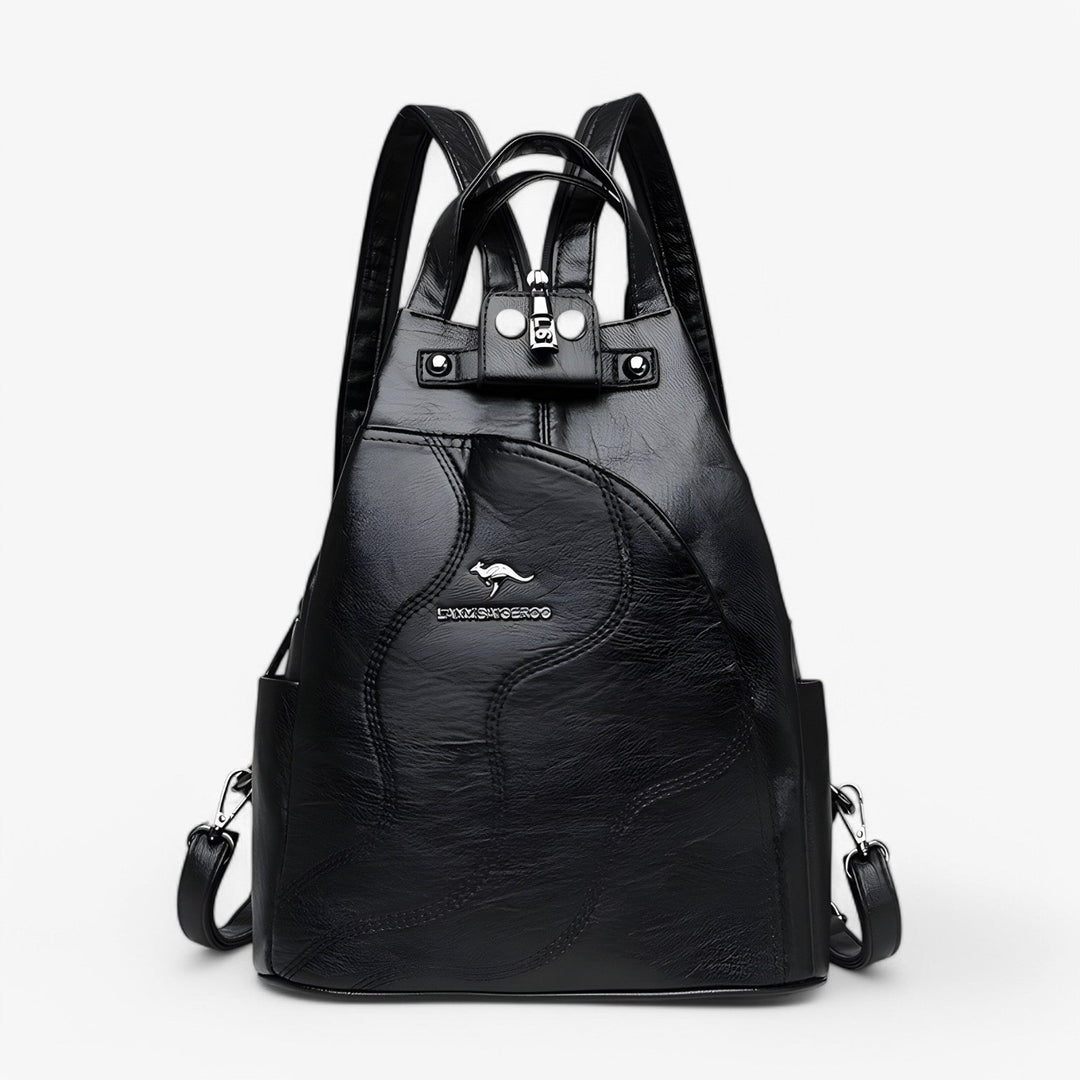 Zaino donna compatto con finiture di qualità, accessorio moda versatile per la donna moderna. Borsa elegante.