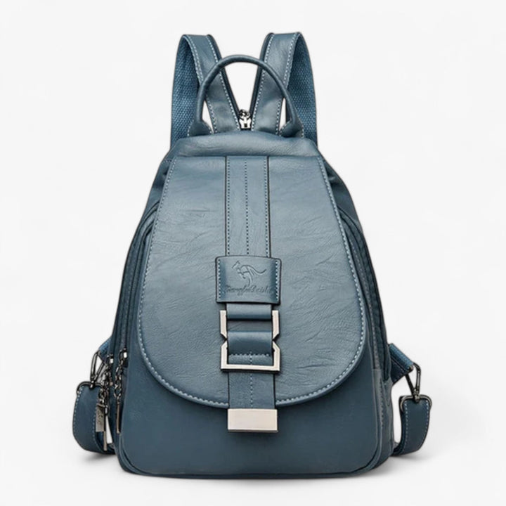 Zaino da donna multicolore, accessorio moda con patta elegante, perfetto per ogni giorno.