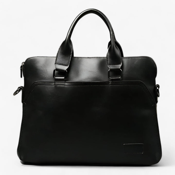 Borsa portadocumenti unisex elegante in pelle sintetica per ufficio e viaggio d'affari.