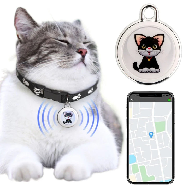 Localizzatore GPS smart impermeabile per cani e gatti, garantisce sicurezza e monitoraggio costante.