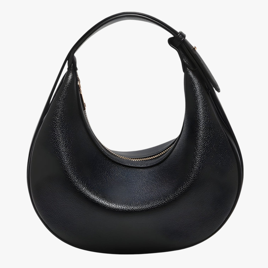 Elegante borsa hobo a mezzaluna donna, design versatile. Ideale come borsa a spalla o tracolla.