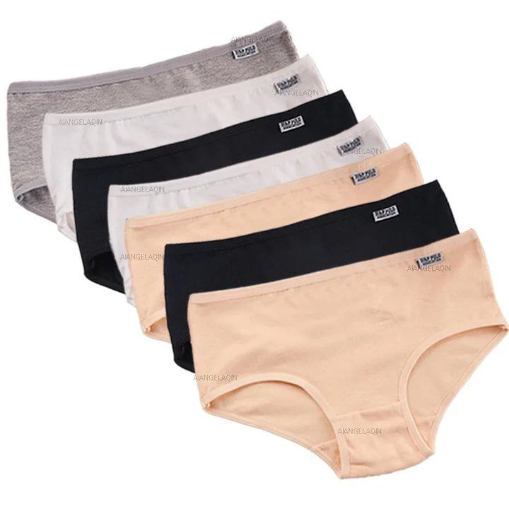 Mutande donna comfort quotidiano, set 7 pezzi in morbido cotone elastan, intimo resistente.