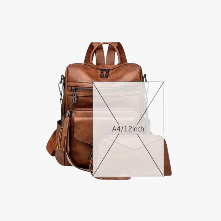 Zaino donna alla moda, multicolore e versatile, un accessorio elegante che completa ogni outfit.