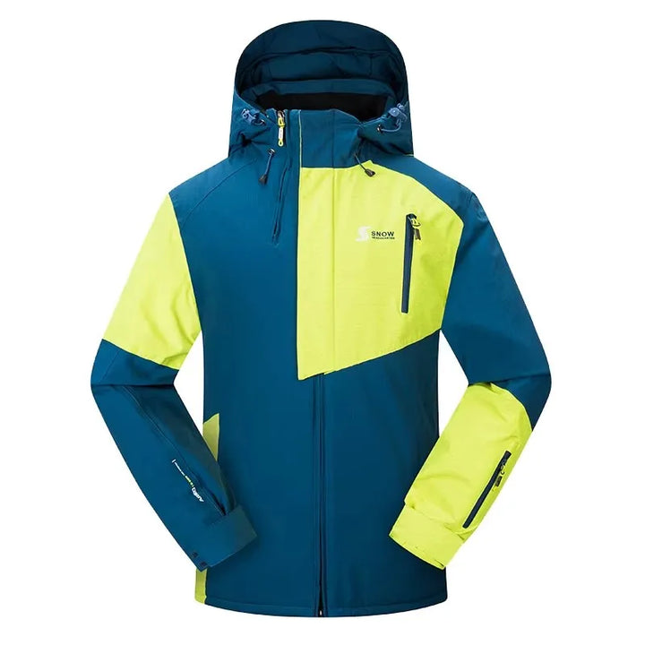 Giacca invernale uomo, impermeabile e antivento, per sci e snowboard, offre calore e protezione in montagna.