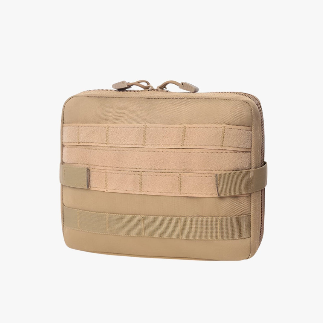 Borsa di primo soccorso unisex in tessuto resistente, essenziale per adulti e preparazione.