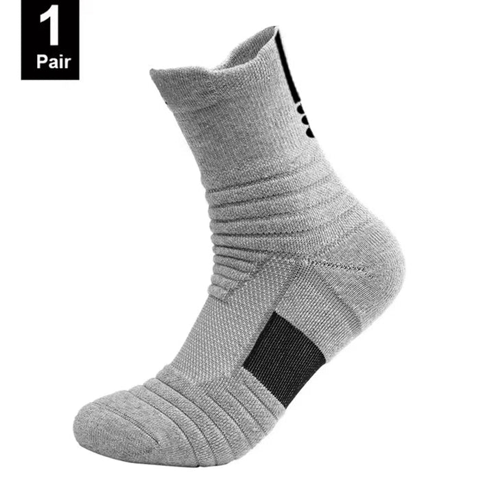 Calze sportive in cotone da uomo, antiscivolo per stabilità. Ideali per calcio e vari allenamenti.