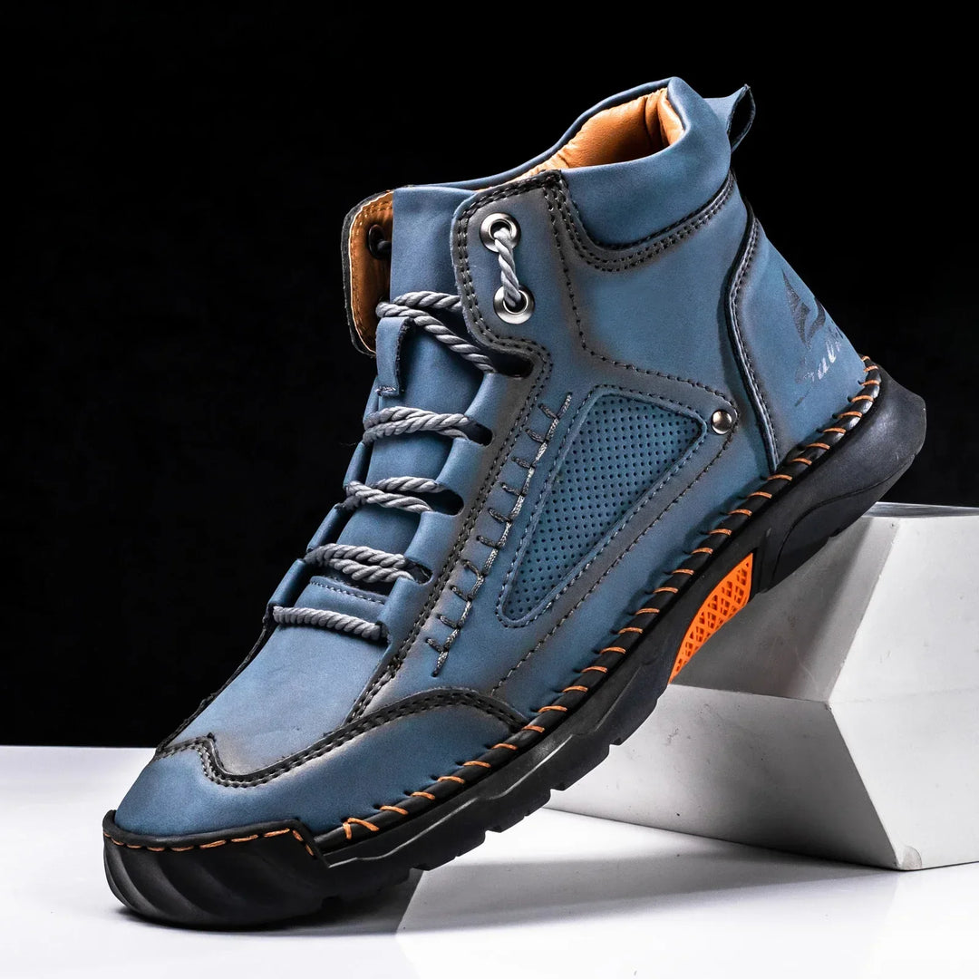 Stivali uomo comfort in pelle premium, alla caviglia. Perfetti per calzature urbane e viaggi autunnali con stile.