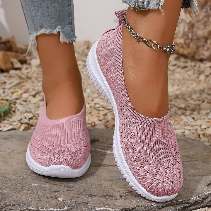 Pantofole estive donna antiscivolo rosa per comfort e supporto, ideali per piedi sensibili.