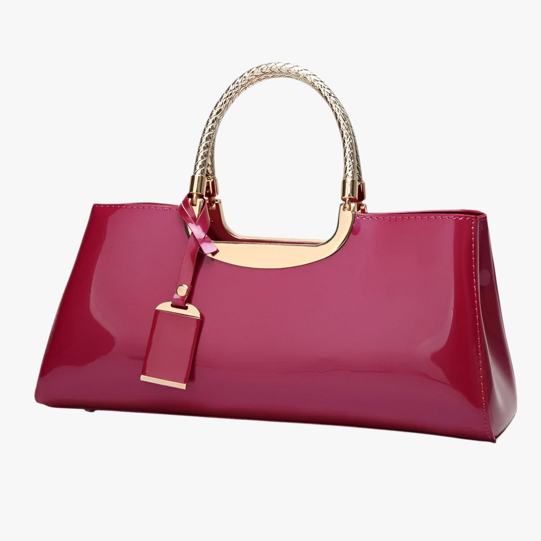Borsa a mano lucida donna multicolore, stile elegante e versatile, perfetta per il quotidiano.