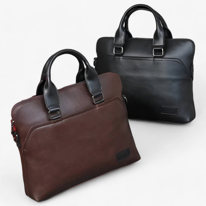Borsa portadocumenti funzionale con scomparti organizzati, ideale per lavoro e riunioni.