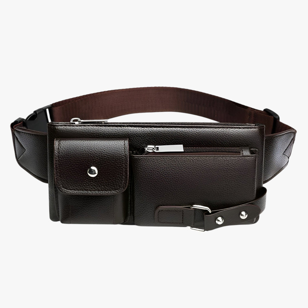 Marsupio grande unisex versatile con cintura regolabile, ideale per viaggio, sport o uso quotidiano.