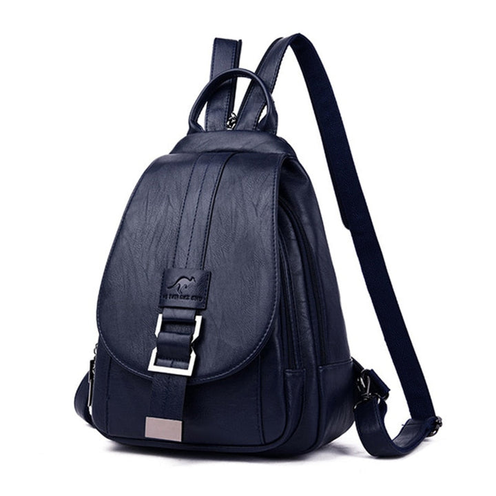 Zaino donna compatto in similpelle morbida, ideale per tutti i giorni e per il tempo libero.