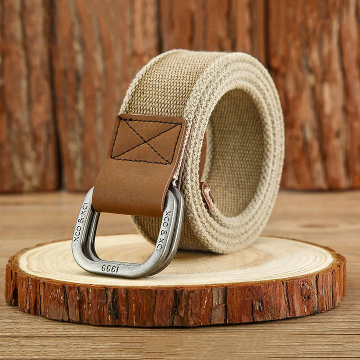 Moda uomo: cintura in tela nera, robusta per ogni occasione.