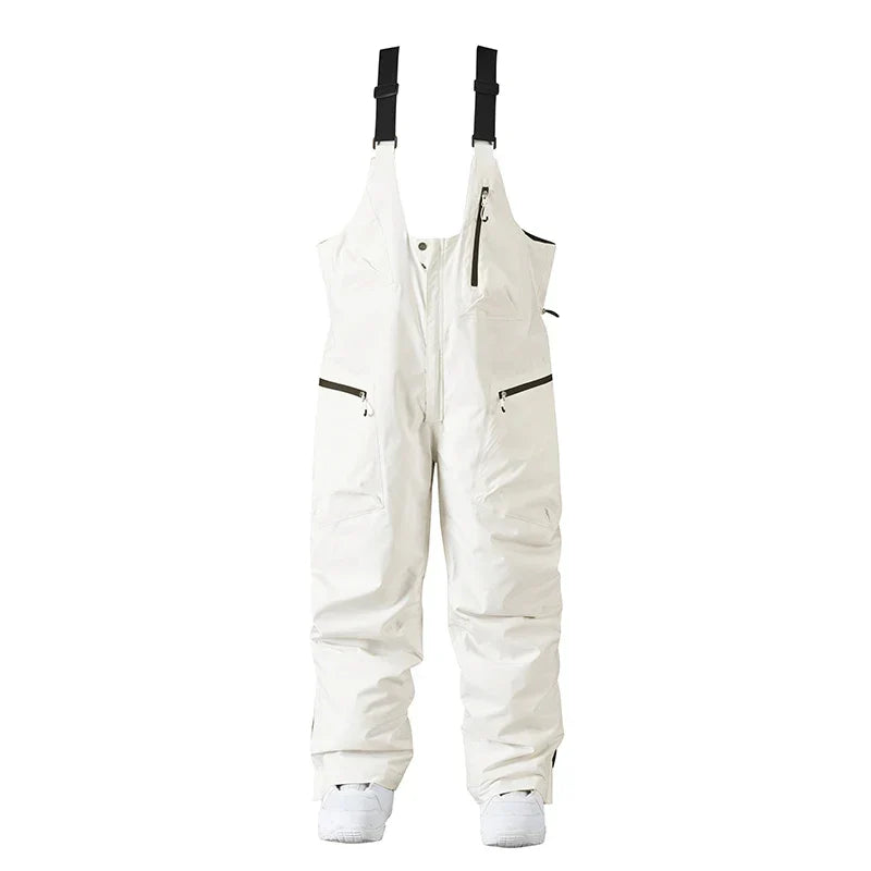Pantaloni da sci unisex con bretelle regolabili, impermeabili e resistenti per un'ottima esperienza sulla neve. [[lstfy-media:7]]