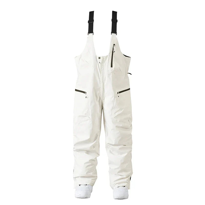 Pantaloni da sci unisex con bretelle regolabili, impermeabili e resistenti per un'ottima esperienza sulla neve. [[lstfy-media:7]]