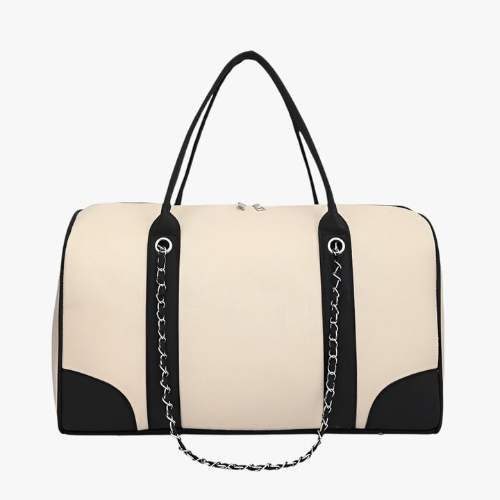 Borsa da spalla donna kaki, design casual e spazioso per viaggi, fitness o come borsa per aereo.