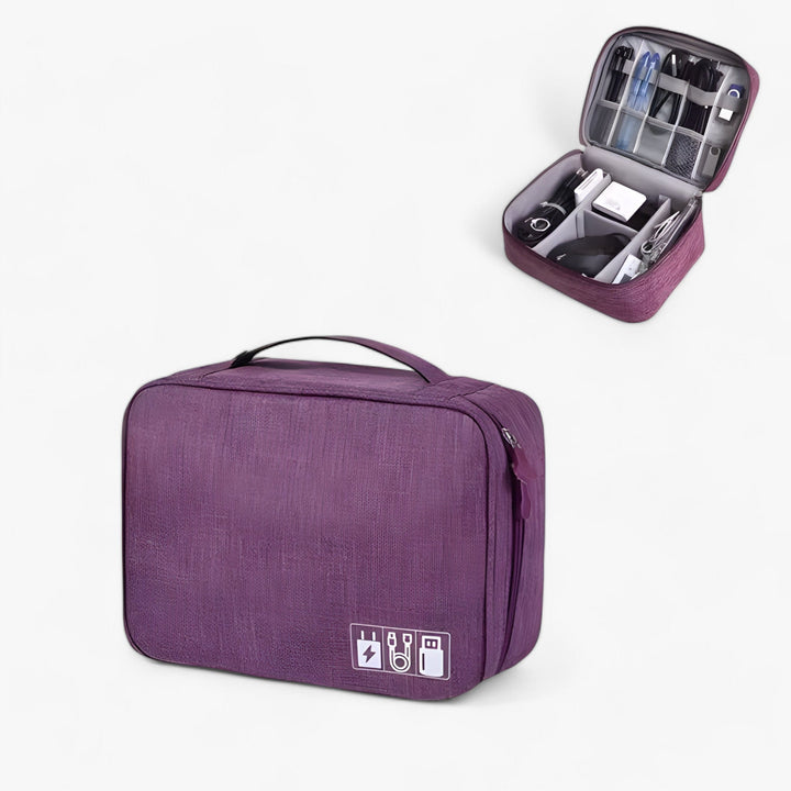 Pratico organizer tecnologico unisex per viaggio, mantiene i tuoi accessori tech ordinati e facilmente accessibili.