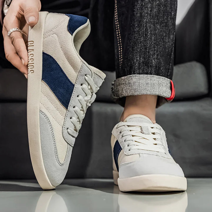 Sneakers versatili da uomo, perfette per un look casual e moderno, comode e leggere.
