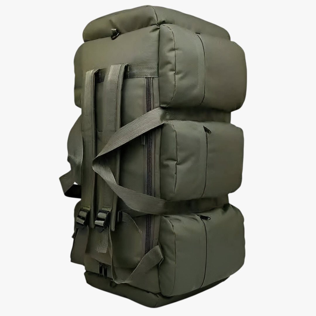 Borsone viaggio unisex 100L nero, grande capacità per ogni avventura. Borsa sportiva, bagaglio a mano resistente.